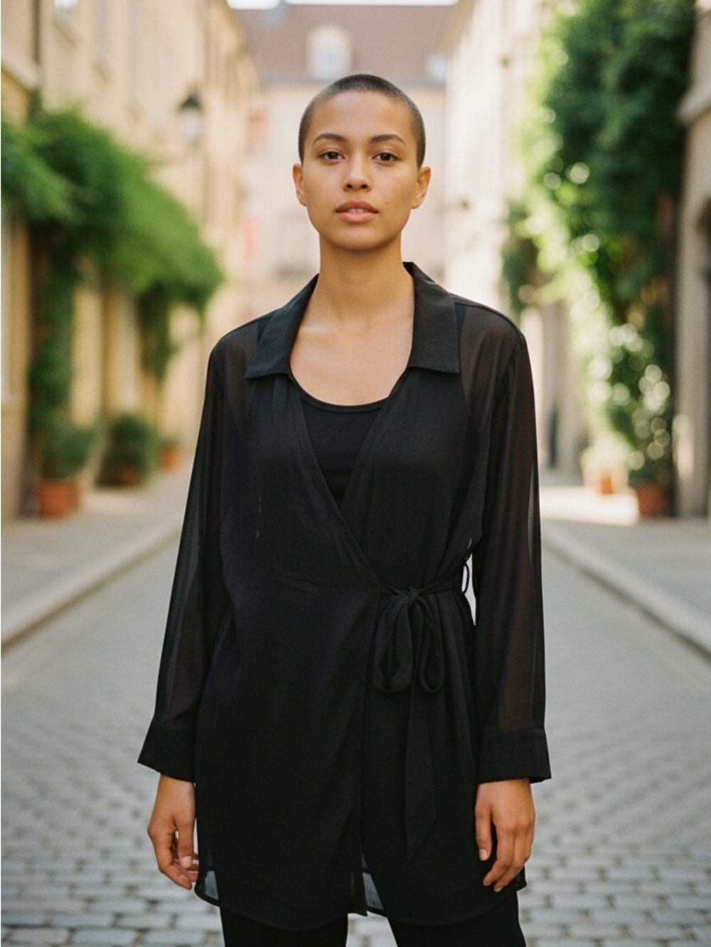 Time and Tru Black Women's Blouse